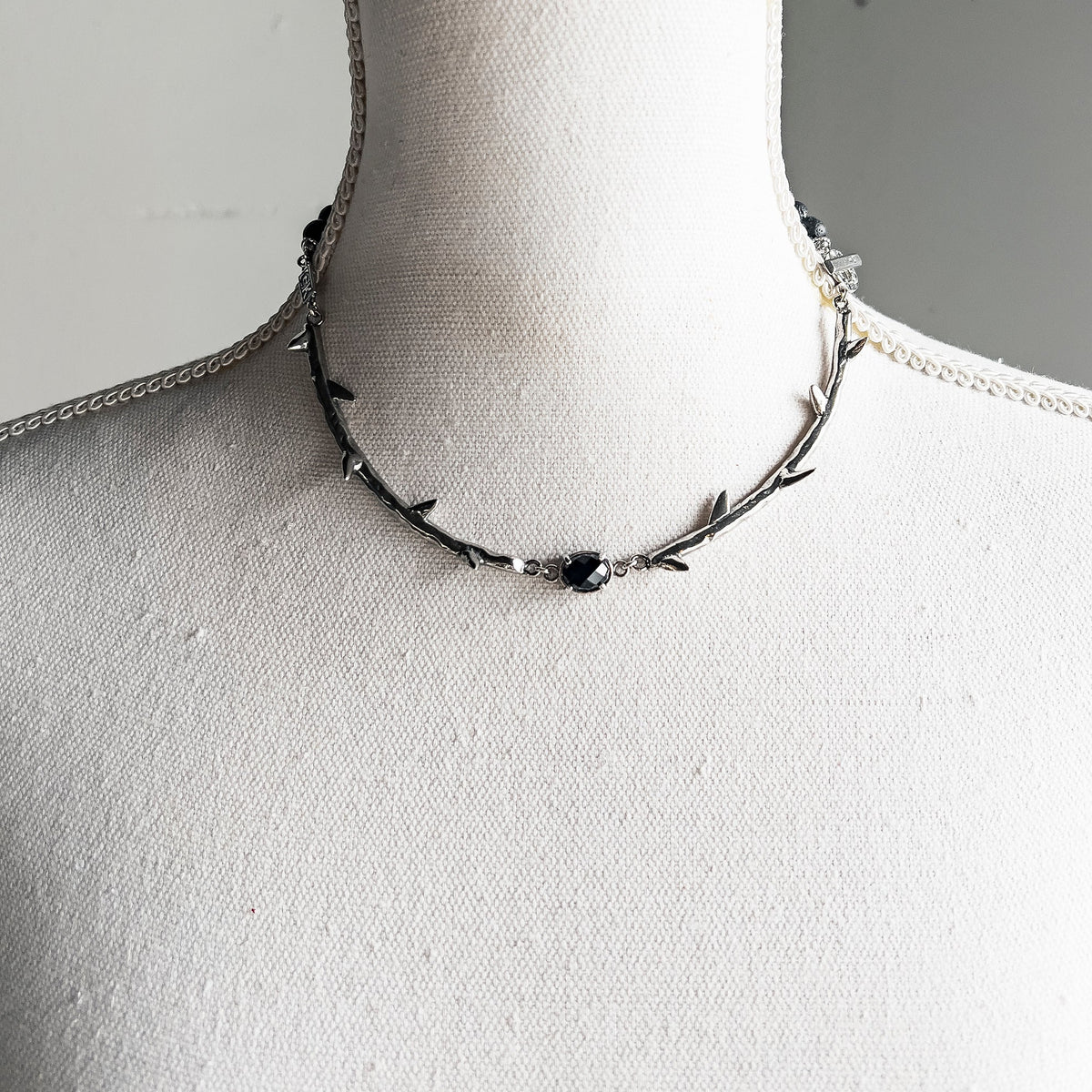 Rebel Rebel Doornen Ketting – Sterling Zilver – Gem Kingdom