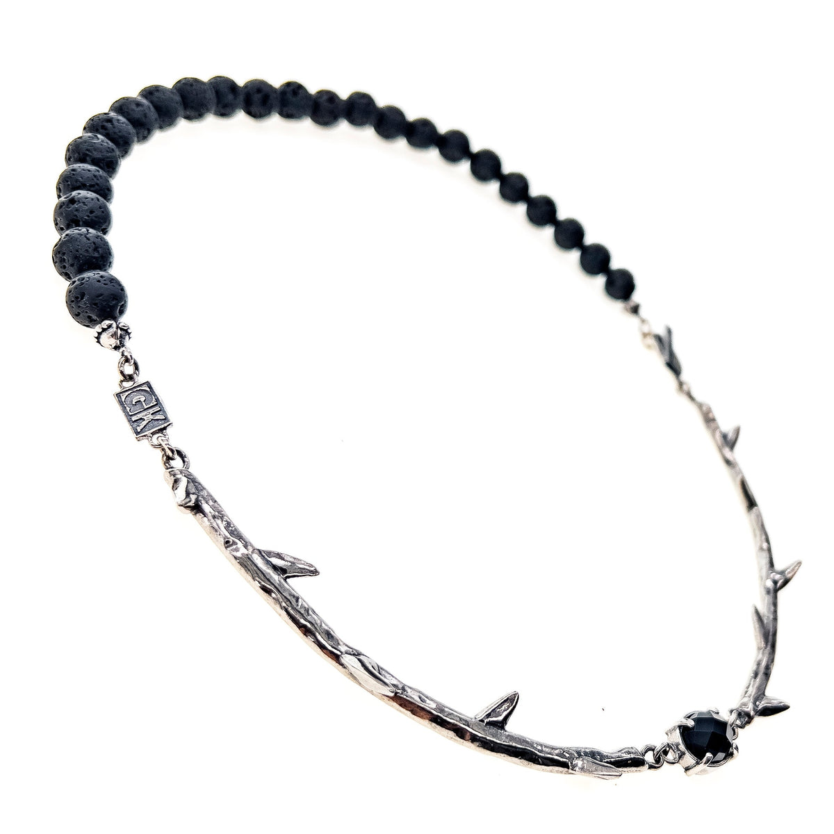 Rebel Rebel Doornen Ketting – Sterling Zilver – Gem Kingdom