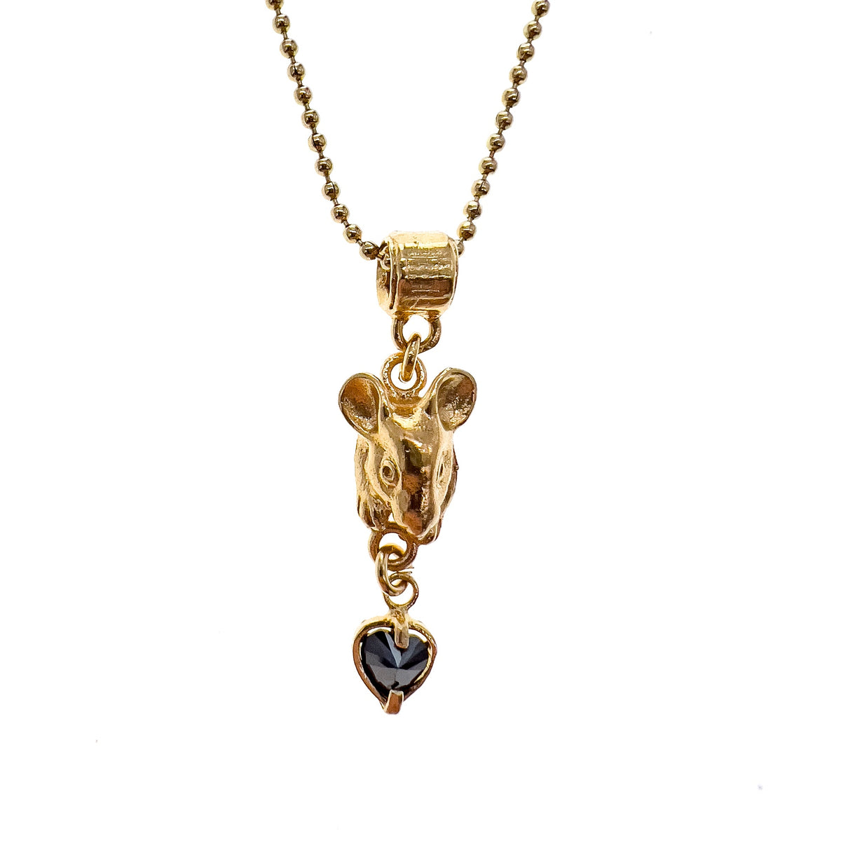 Mouse Necklace – 18k Gold Plated – Gem Kingdom