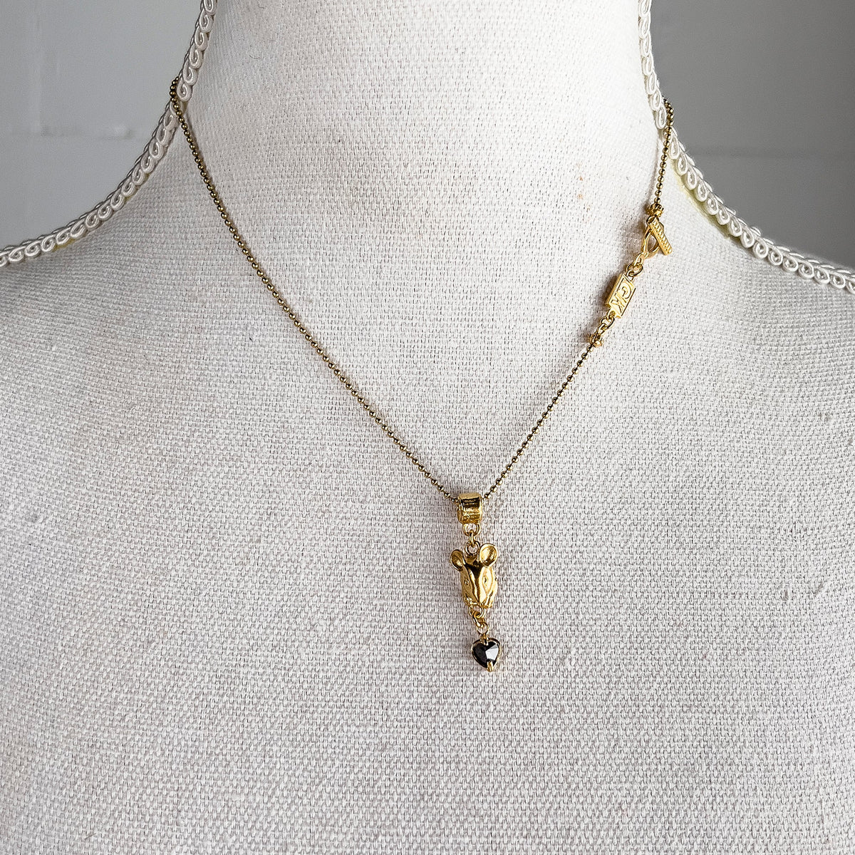 Mouse Necklace – 18k Gold Plated – Gem Kingdom