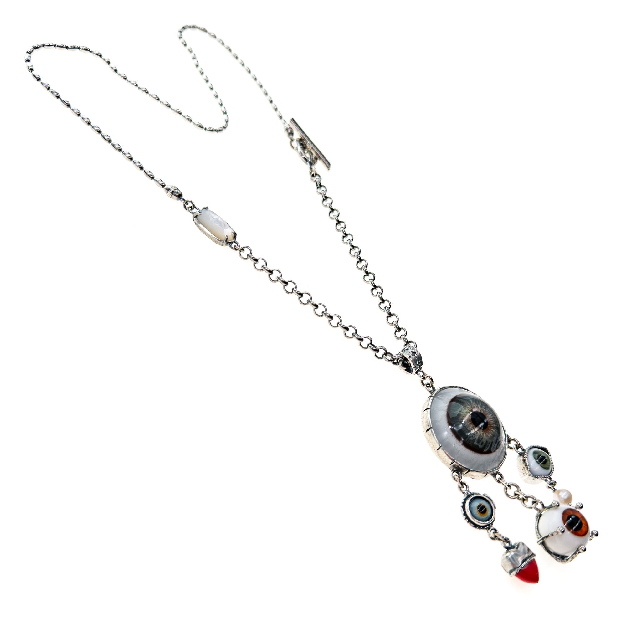Eye Love You Glass Eye Pendant Necklace