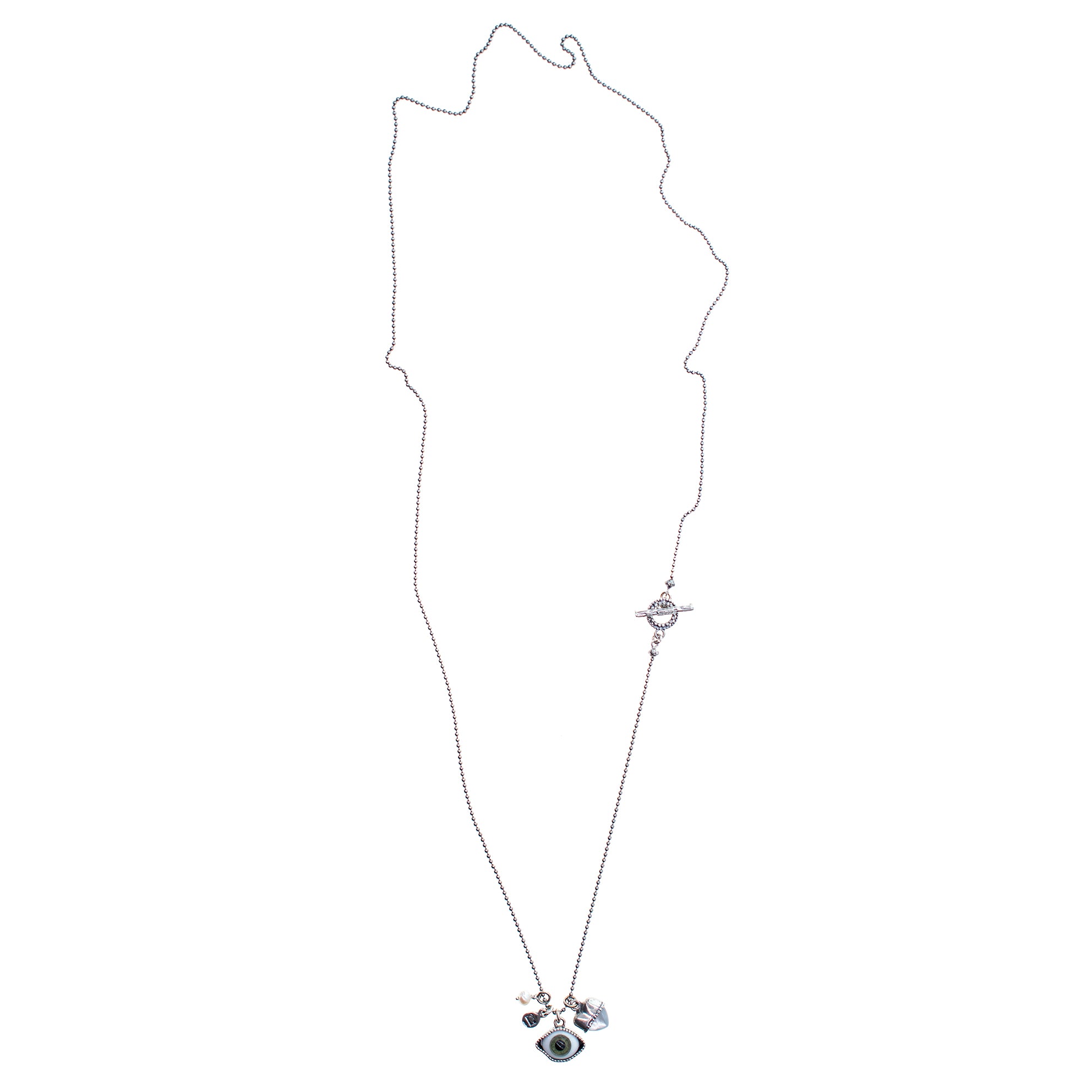 Green Eye Love You Necklace