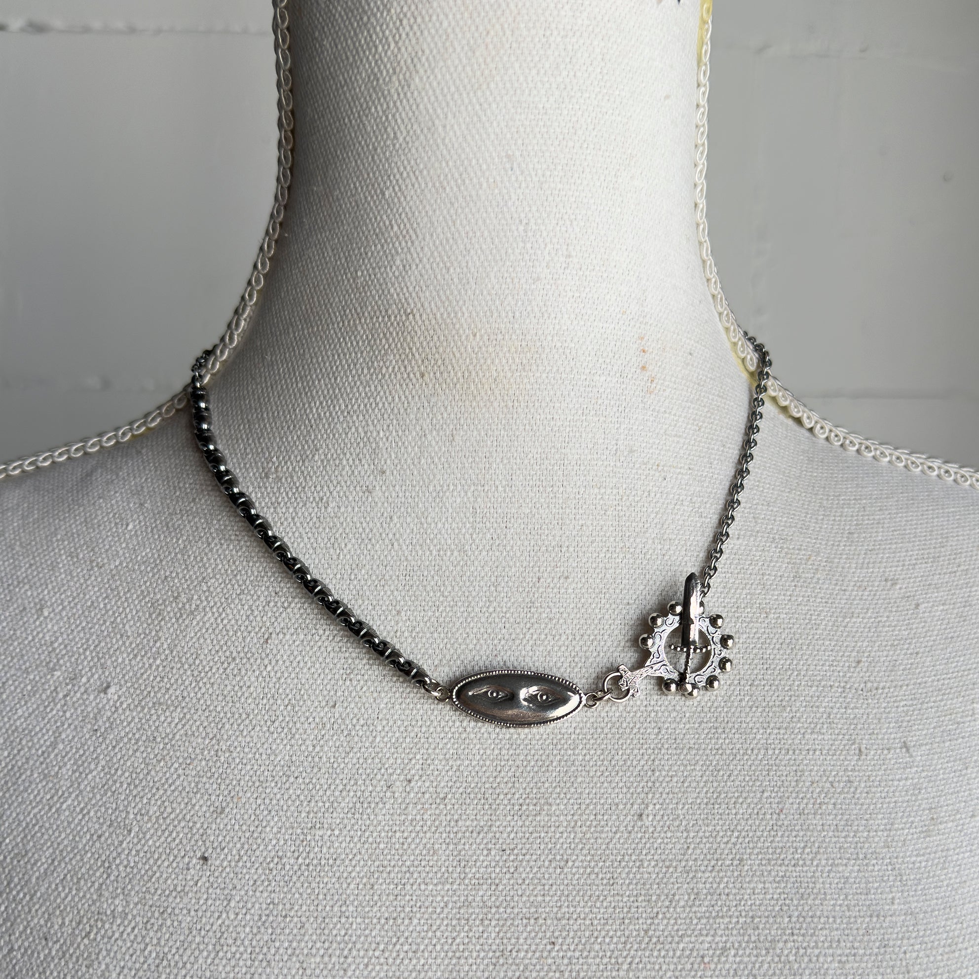 Ex Voto Eye See You Necklace – Sterling Silver – Gem Kingdom