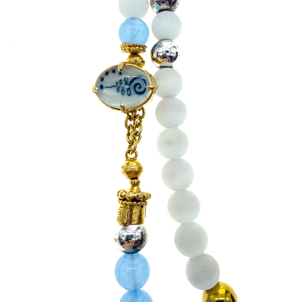 Blue Solace Ketting – Verguld – Gem Kingdom