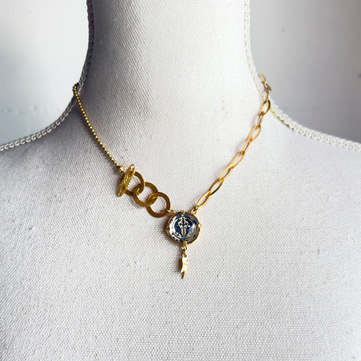Love Birds Ketting – Verguld – Gem Kingdom