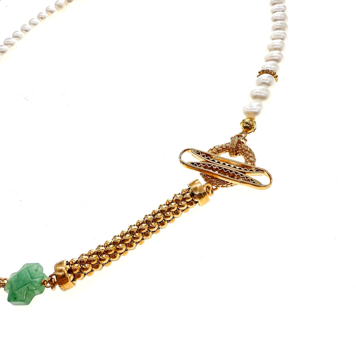Parel En Intaglio Ketting – 18K Verguld – Gem Kingdom