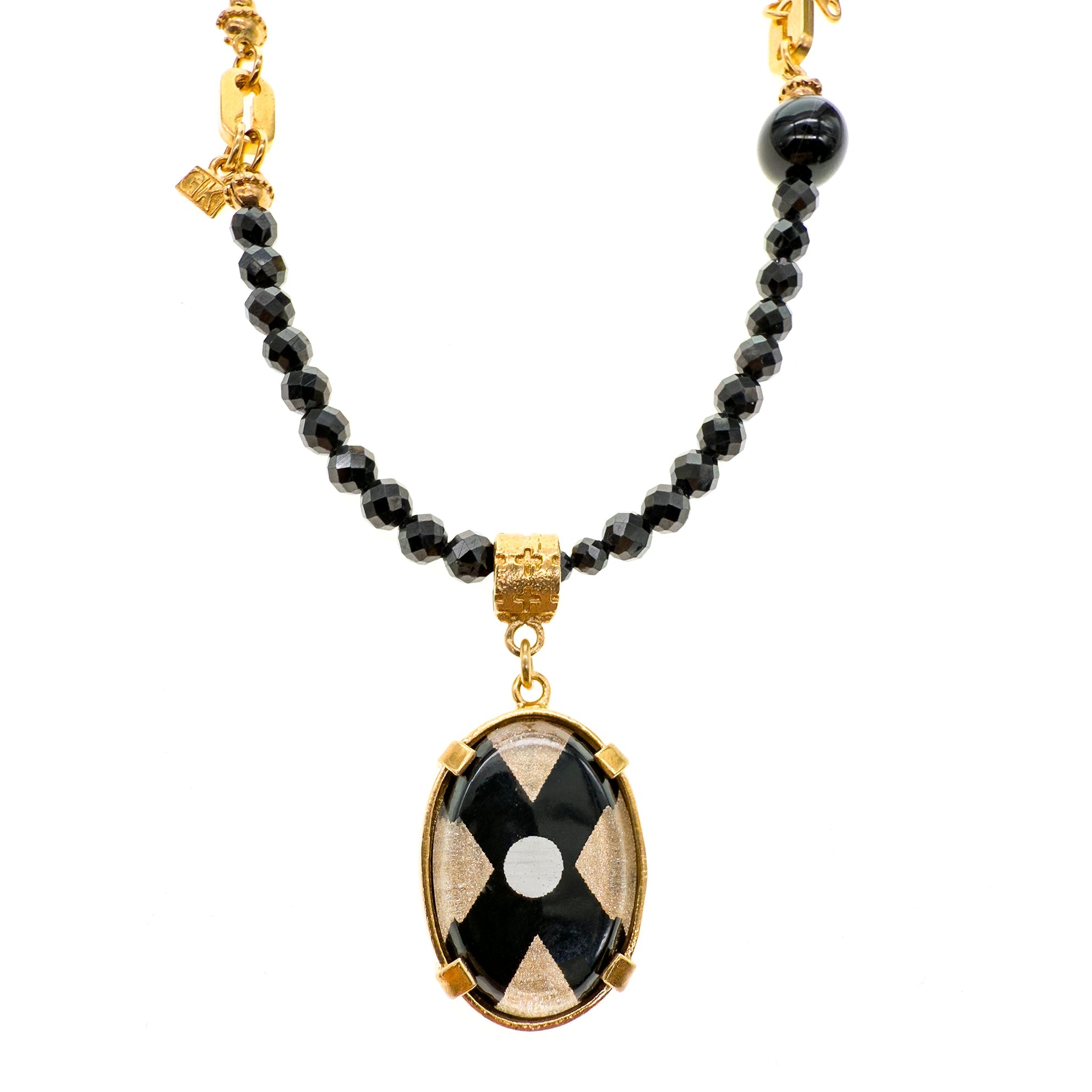 Zwarte Spinel Ketting