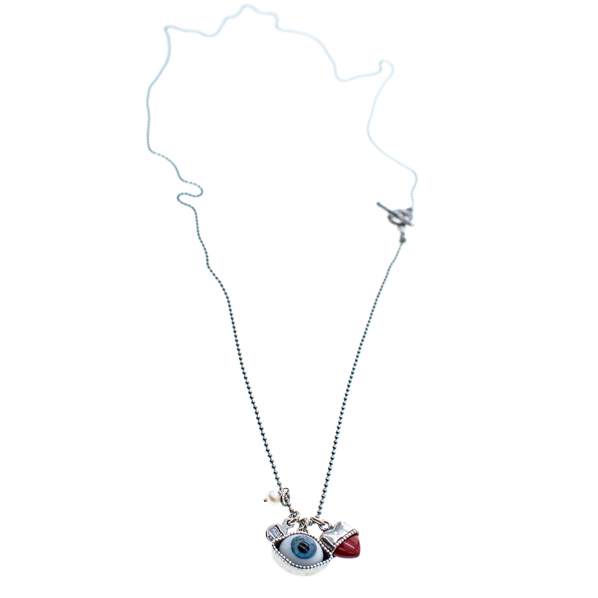 Blauwe Eye Love You Ketting
