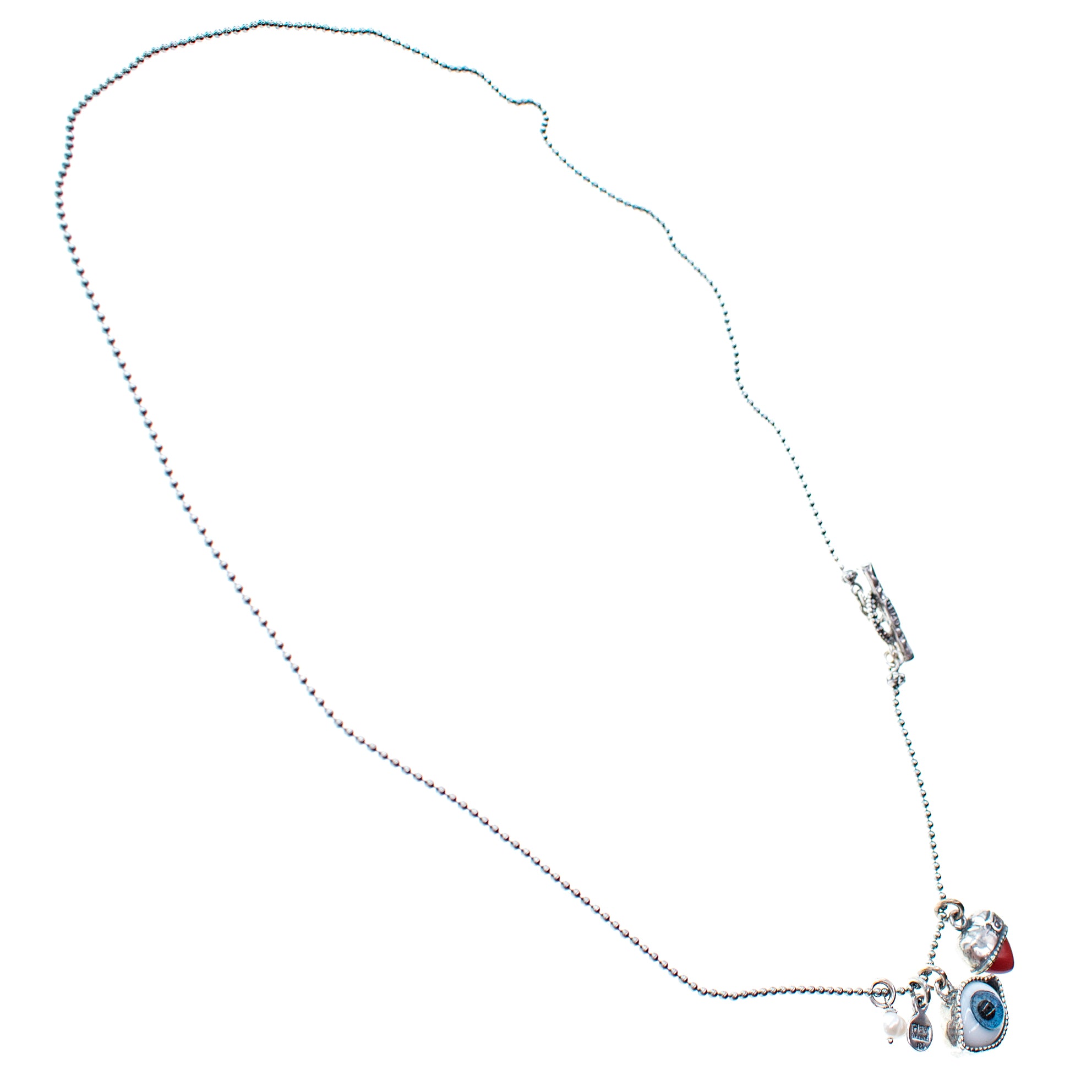 Blauwe Eye Love You Ketting