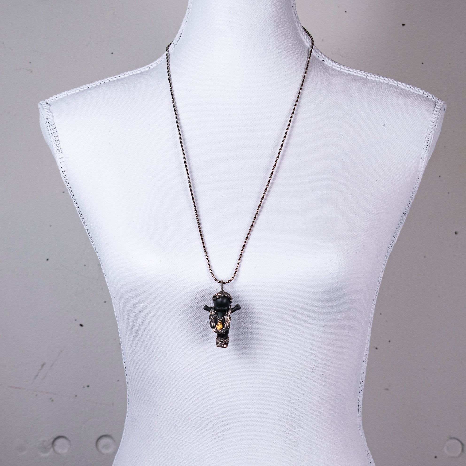 "Olympia" Necklace Black And Silver