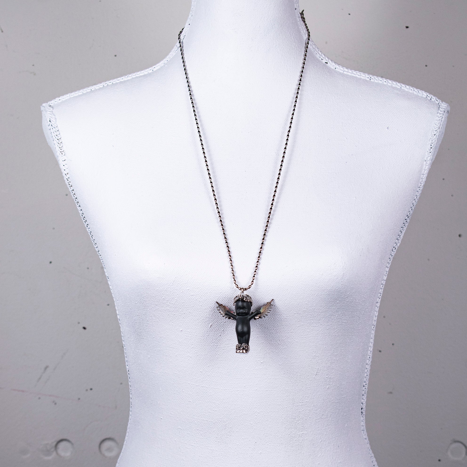 "Phoenix" Necklace Black And Silver