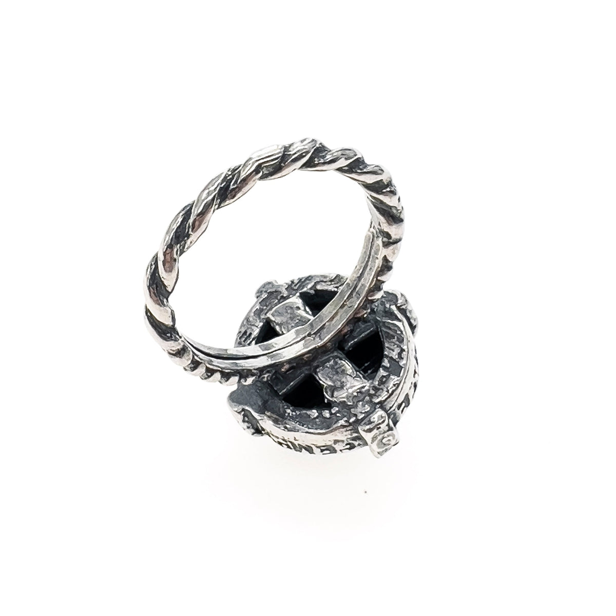 Flame Ring Black – Sterling Silver – Gem Kingdom