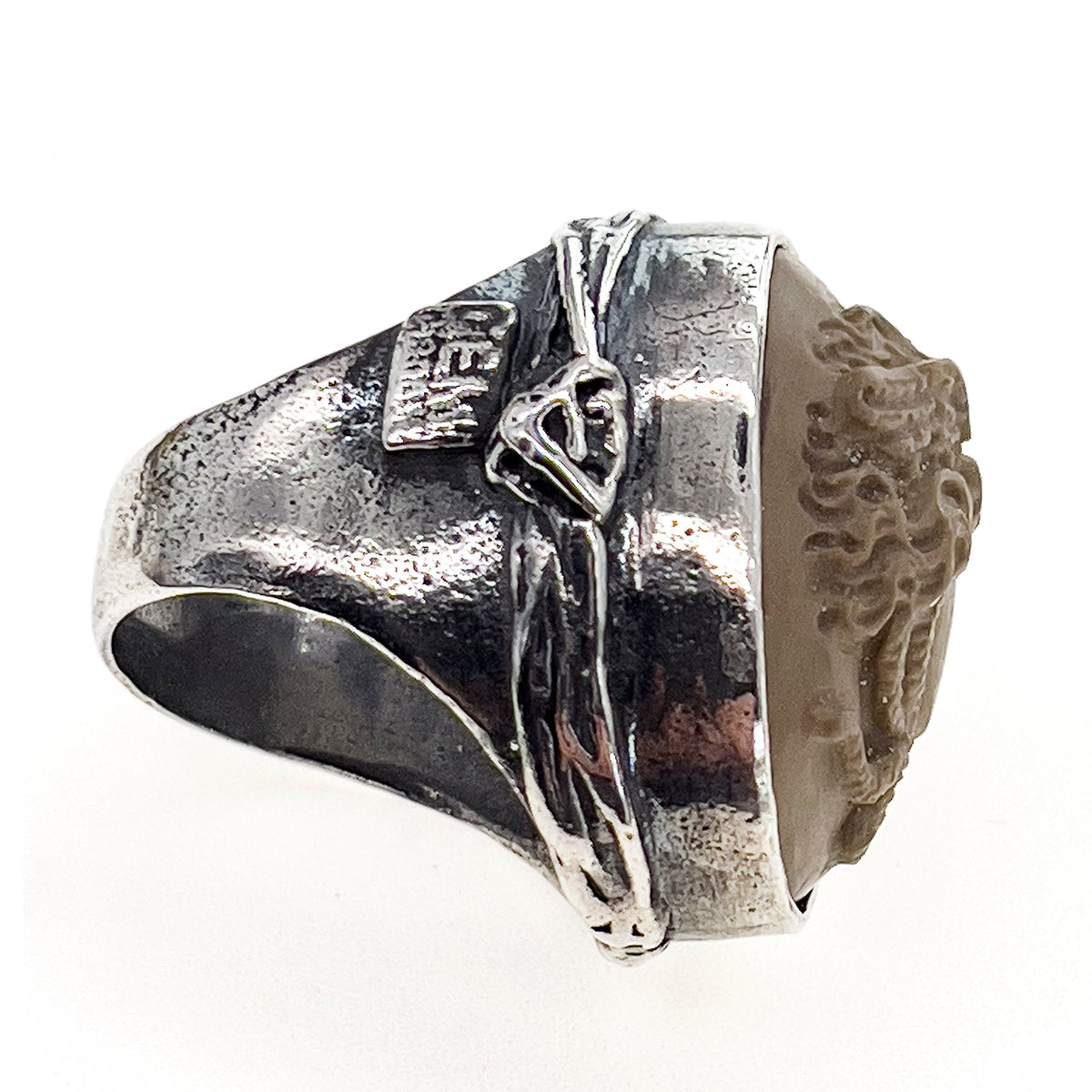 Lavastone Medusa Ring – Sterling Silver – Gem Kingdom