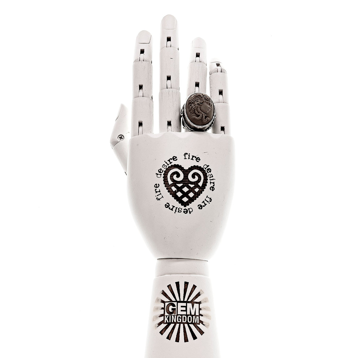 Lavastone Medusa Ring – Sterling Silver – Gem Kingdom