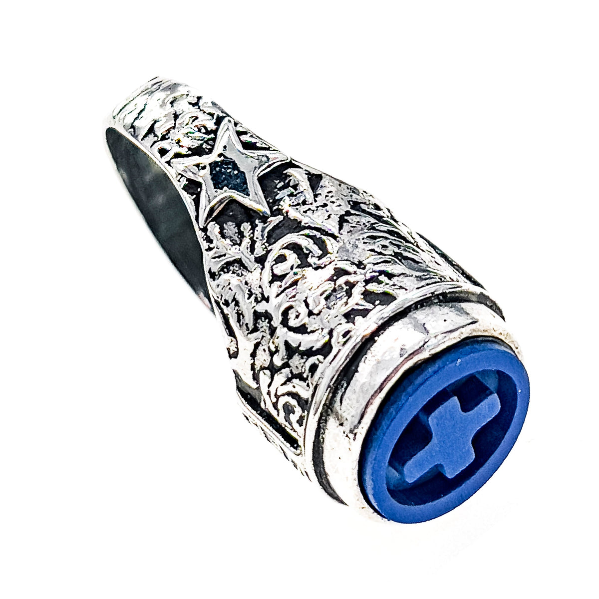 Lapis Cross Ring – Sterling Silver – Gem Kingdom