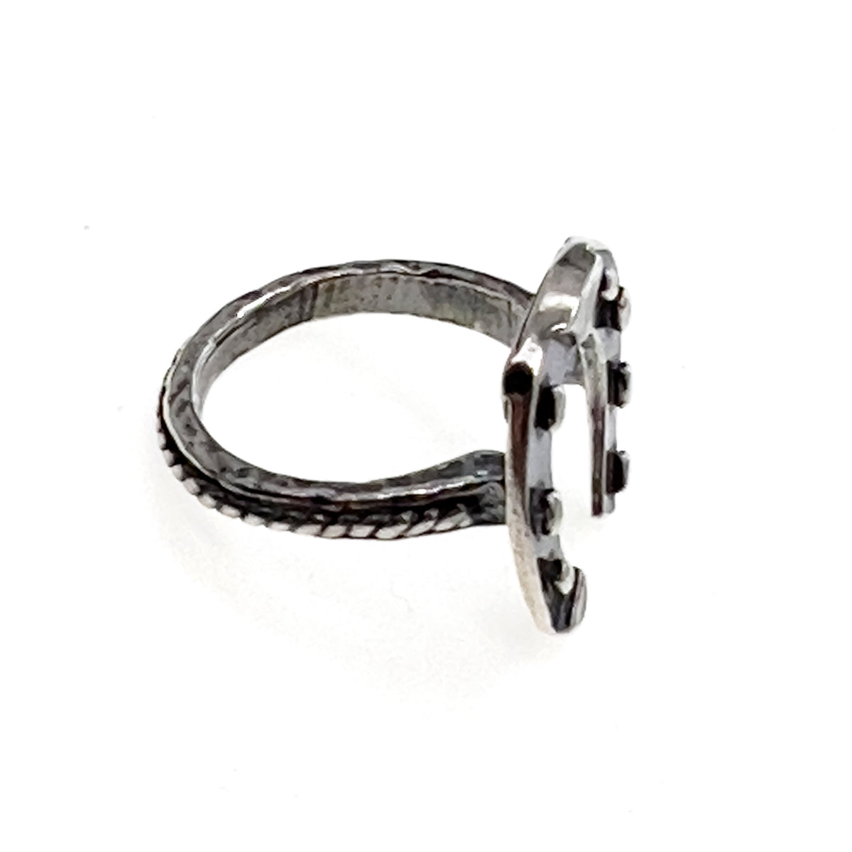 Horseshoe Ring – Sterling Silver – Gem Kingdom