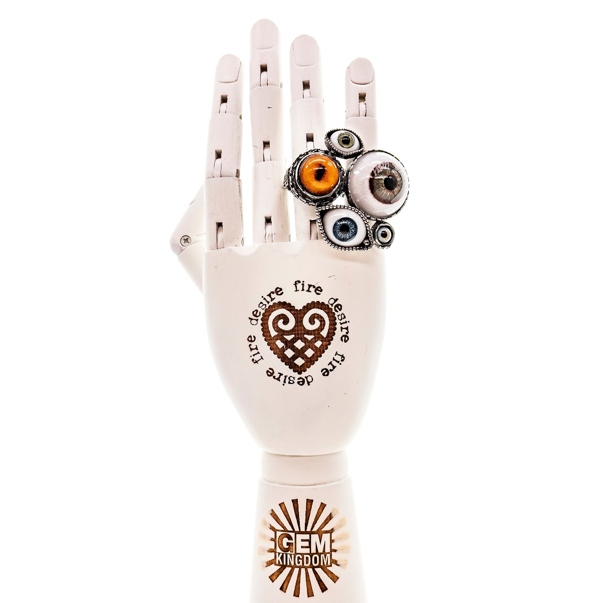Eye Love You Statement Ring – Sterling Silver – Gem Kingdom