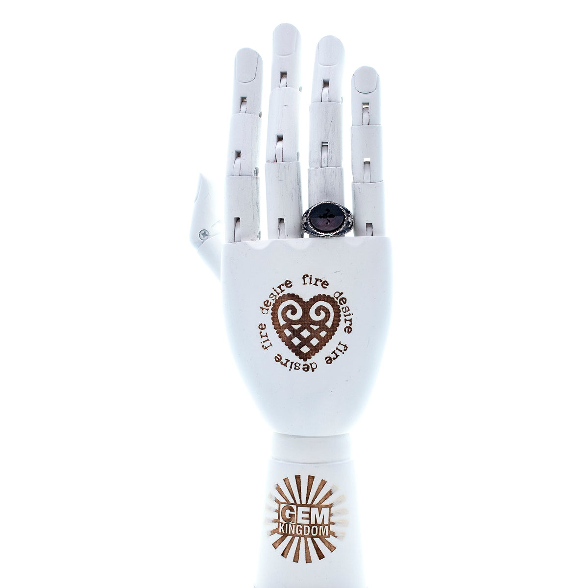 Rebel Rebel Fleur-De-Lis Zegelring – Sterling Zilver – Gem Kingdom