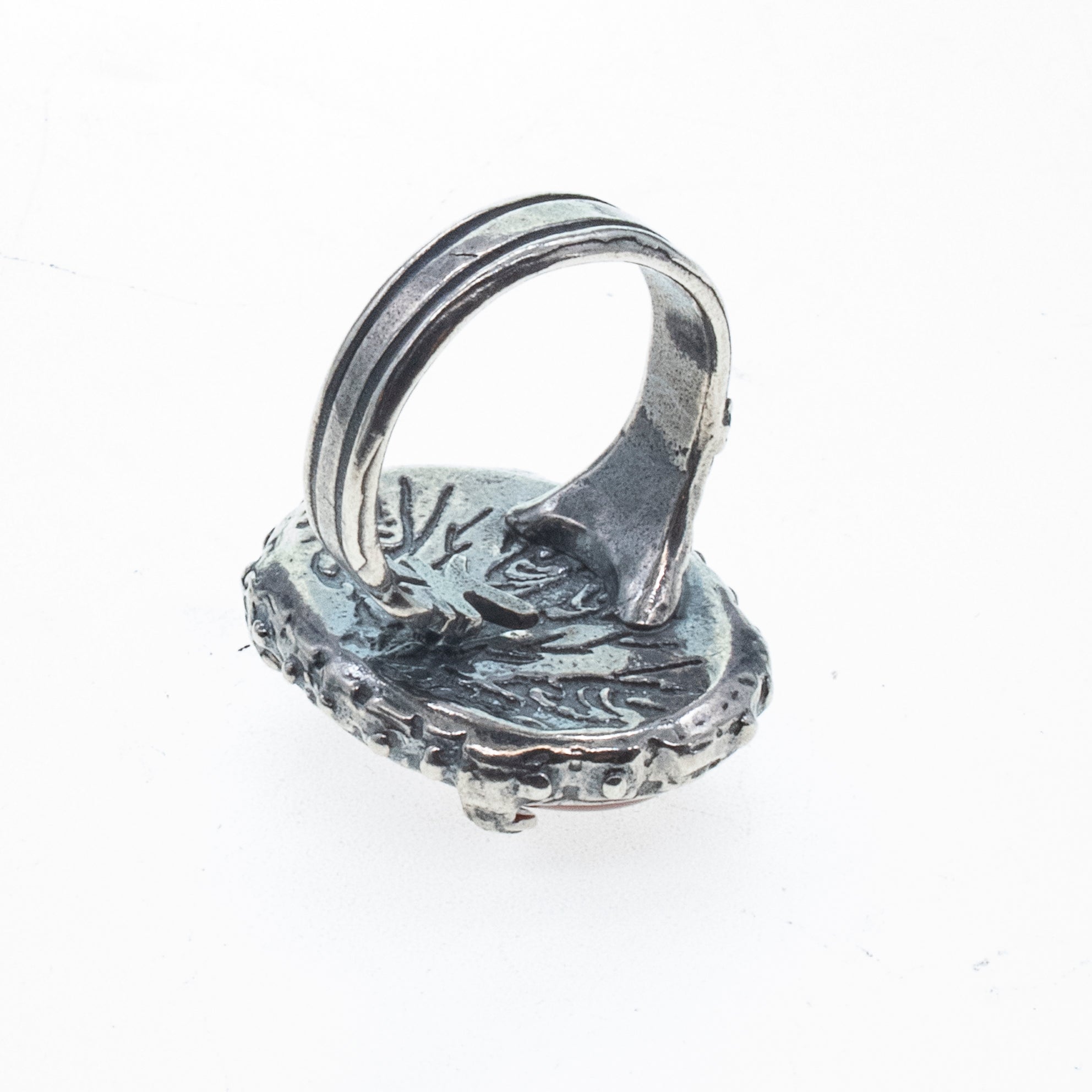 Carnelian Heart Ring – Sterling Silver – Gem Kingdom