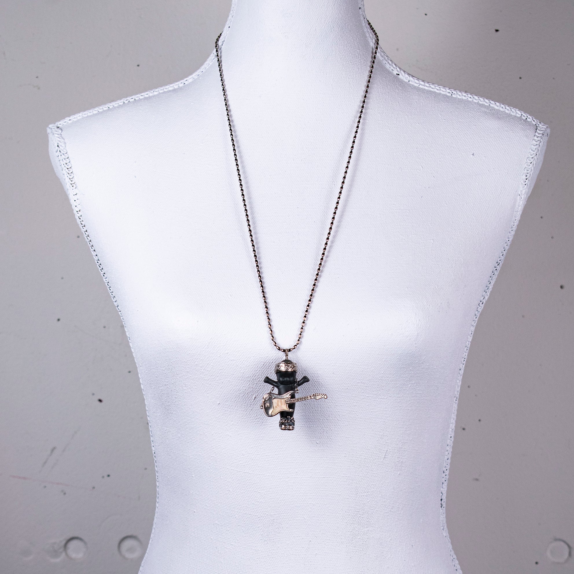 "Rock-A-Bye Baby" Ketting Zwart En Zilver