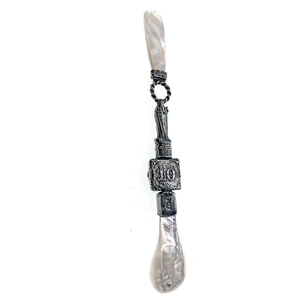 Caviar Spoon Sterling Silver Horn – Sterling Silver – Gem Kingdom