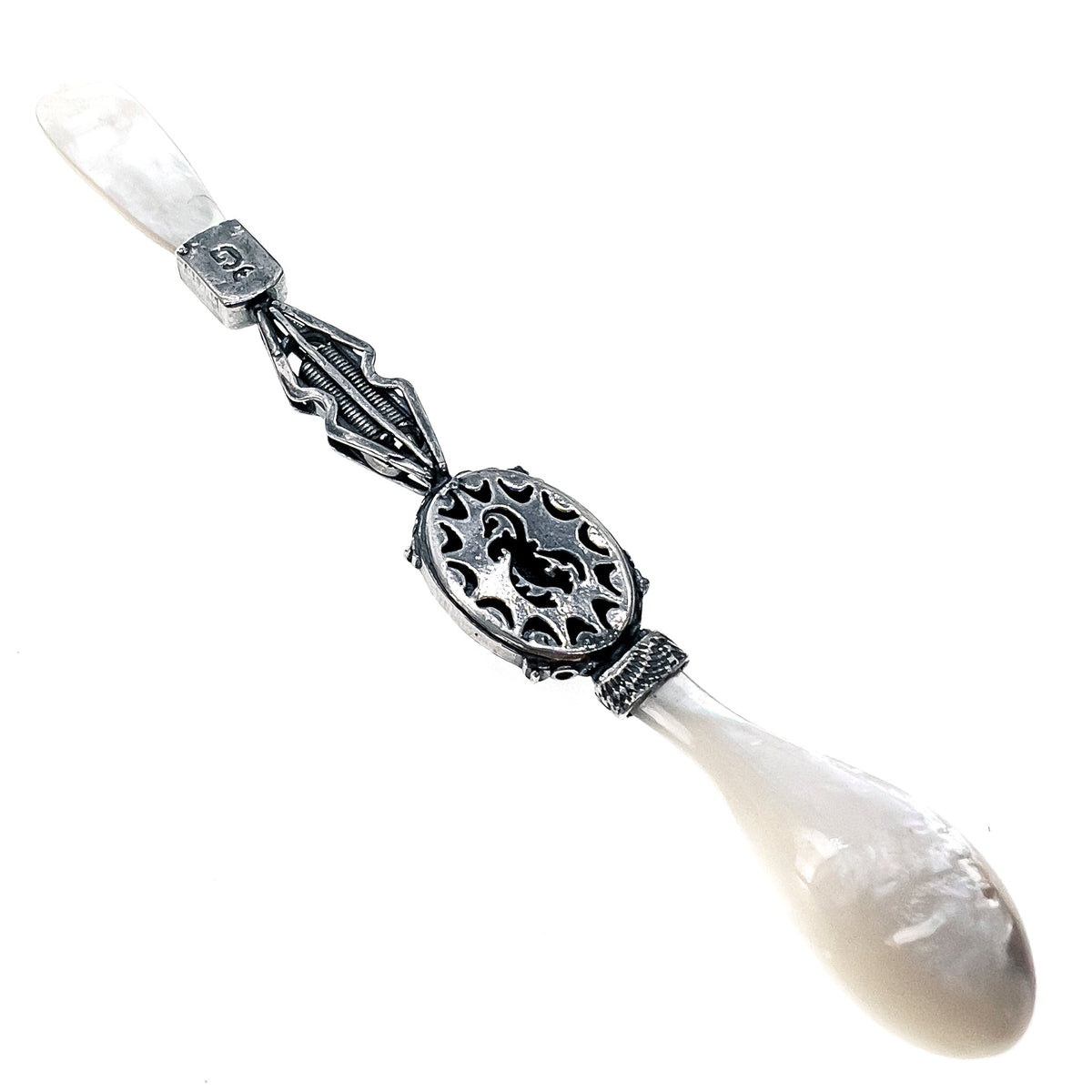 Caviar Spoon Sterling Silver Fleur-De-Lis – Sterling Silver – Gem Kingdom