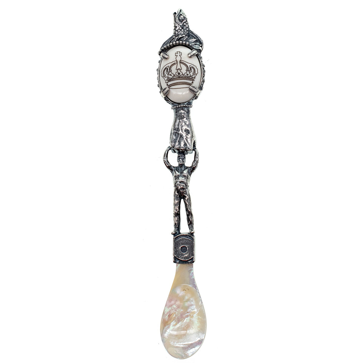 Caviar Spoon Sterling Silver Crown – Sterling Silver – Gem Kingdom