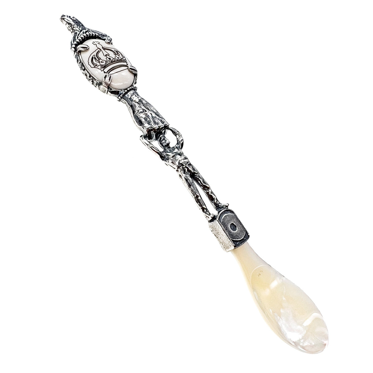 Caviar Spoon Sterling Silver Crown – Sterling Silver – Gem Kingdom