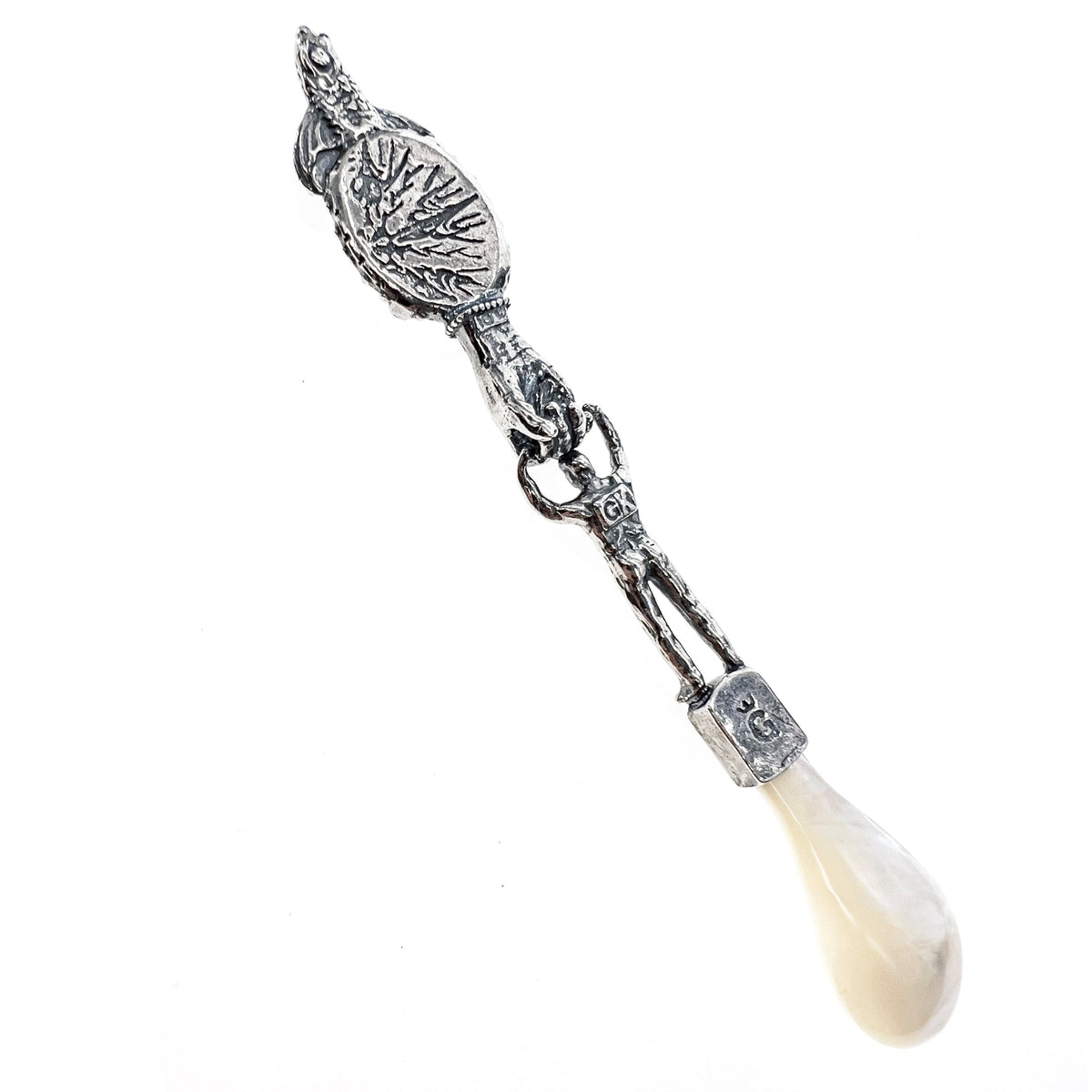 Caviar Spoon Sterling Silver Crown – Sterling Silver – Gem Kingdom