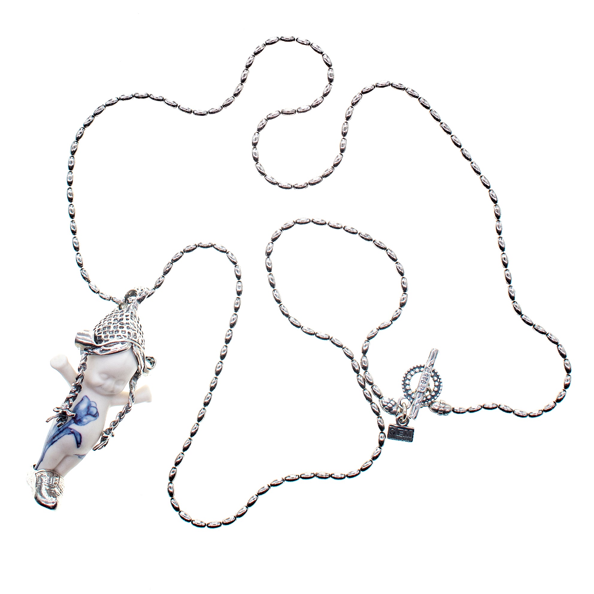 "Tulip" Necklace Silver