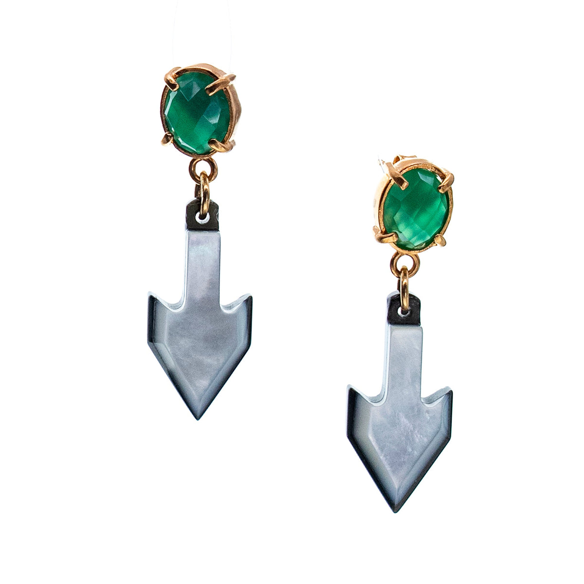 Arrow Earrings – 18k Gold Plated – Gem Kingdom