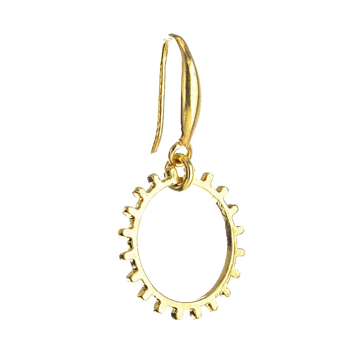 Metropolis II Single Earring – Gold Plated – Gem Kingdom
