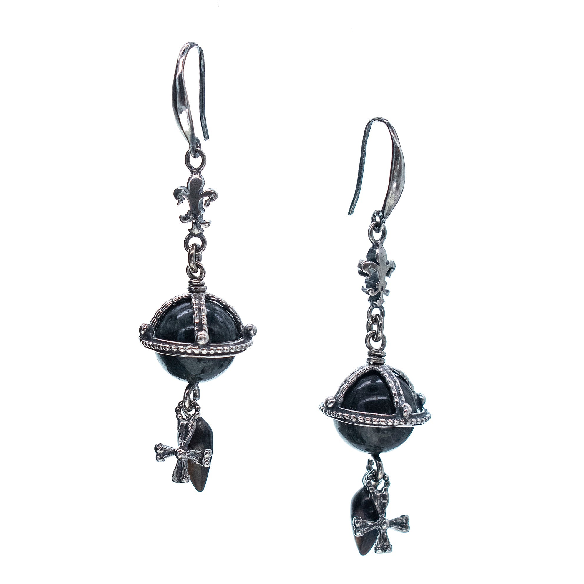 Hawkeye Earrings – Sterling Silver – Gem Kingdom