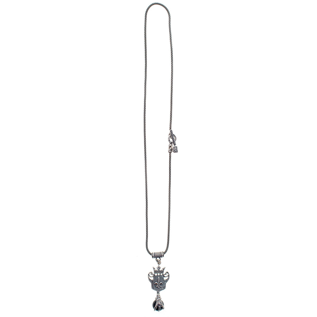 Shield And Claw Necklace Black – Sterling Silver – Gem Kingdom