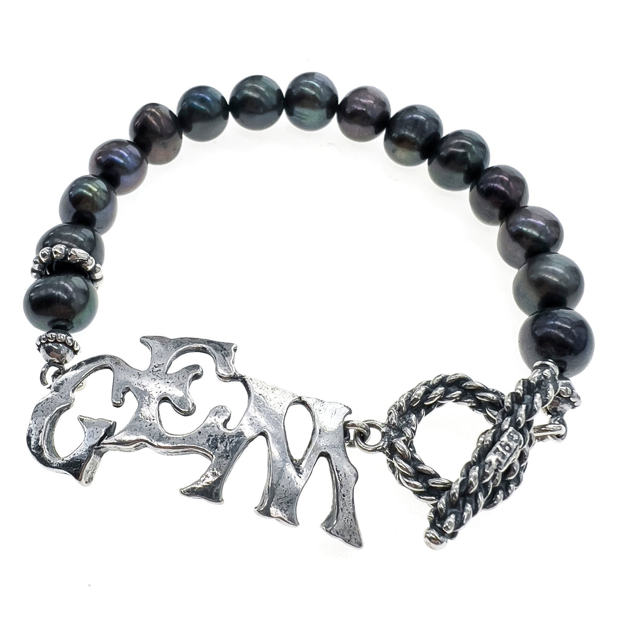 Back to the Future GEM Pearl Bracelet Black