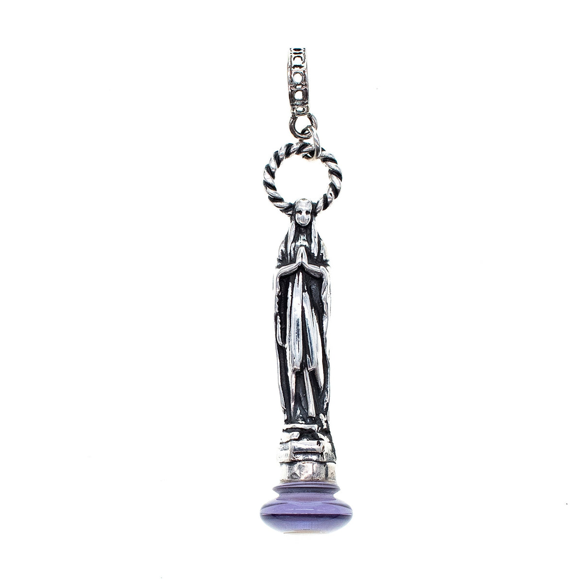 Madonna Pendant – Sterling Silver – Gem Kingdom