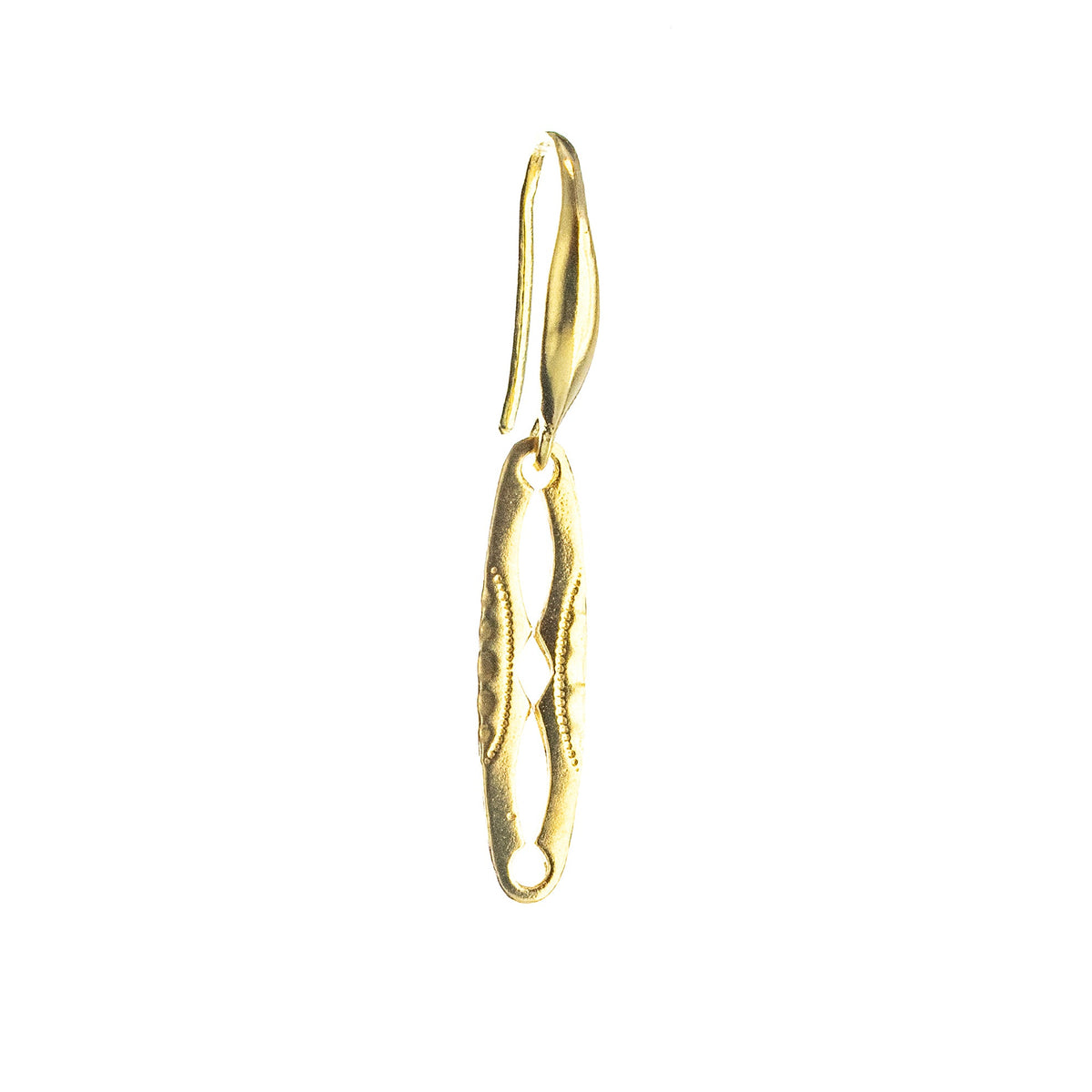 Metropolis IV Single Earring – Gold Plated – Gem Kingdom