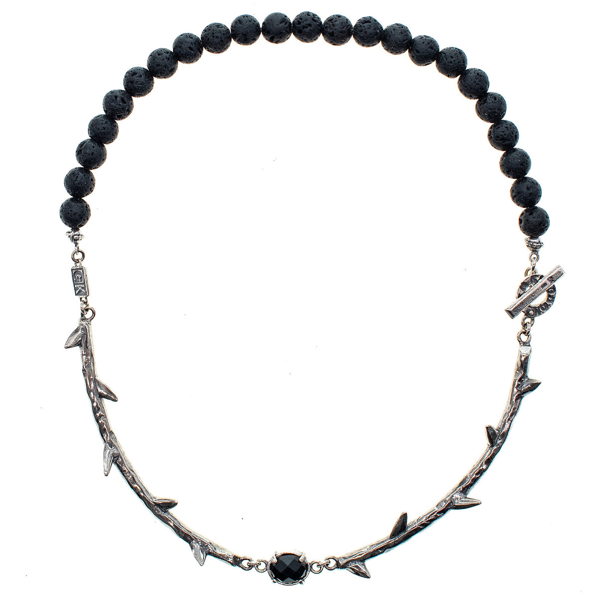 Rebel Rebel Doornen Ketting – Sterling Zilver – Gem Kingdom
