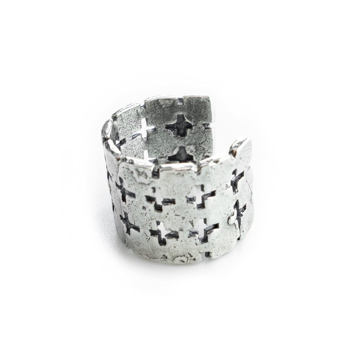 Geo Sterling Silver Ear Cuff – Sterling Silver – Gem Kingdom