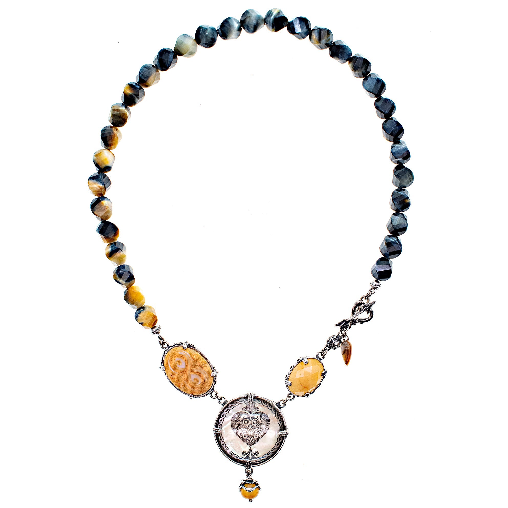 Heart Of Gold Necklace – Sterling Silver – Gem Kingdom