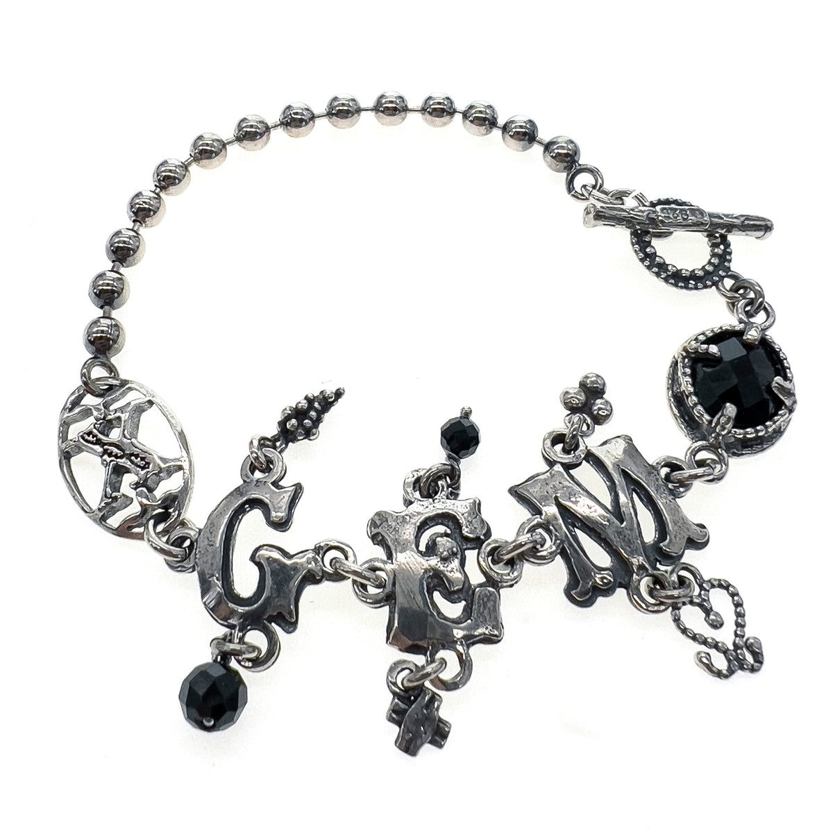 GEM Letter Bracelet – Sterling Silver – Gem Kingdom