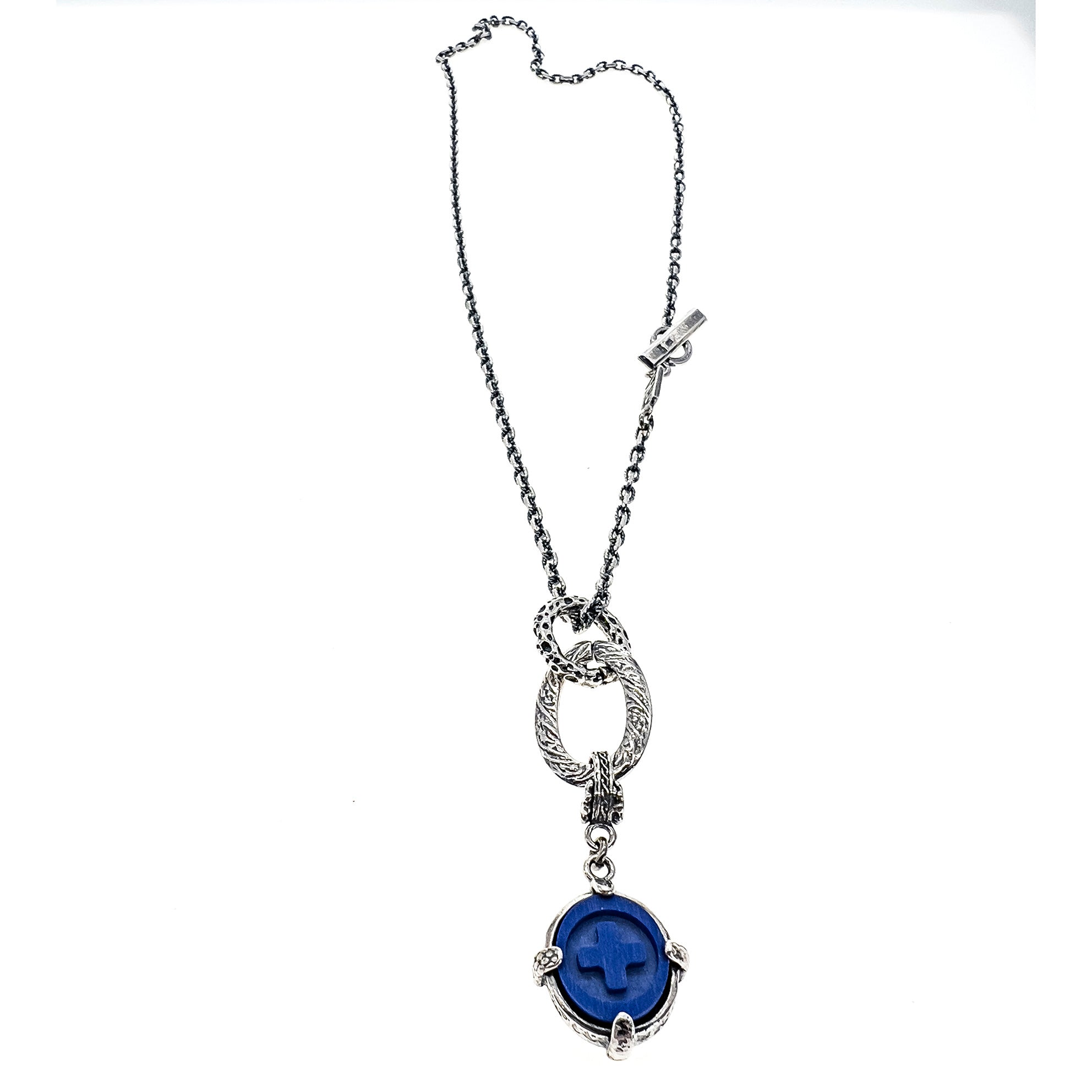 Rebel Rebel Blue Lapis Necklace – Sterling Silver – Gem Kingdom