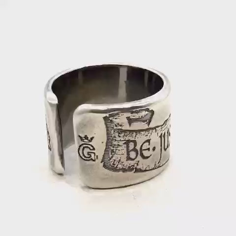 Be Just And Fear Not Ring – Sterling Silver – Gem Kingdom